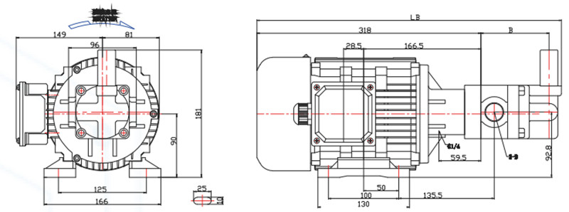 機床切削液電機外形尺寸圖